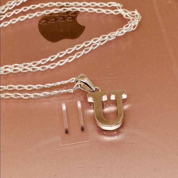U Initial Pendant - Picture 3 of 3